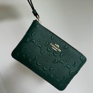 Genuine Green Coach Wristlet